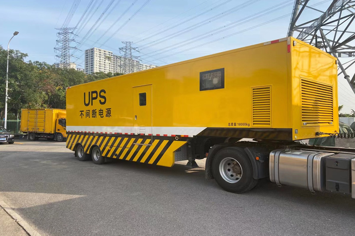 龙河镇发电机租赁施工现场